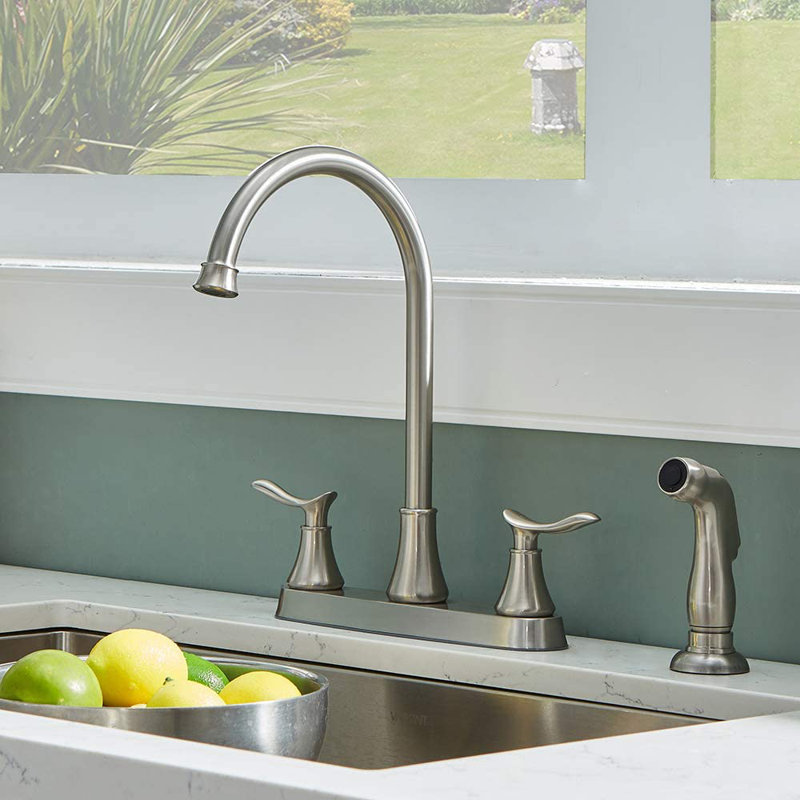 Hotis Kitchen Faucet with Side Spray & Reviews Wayfair